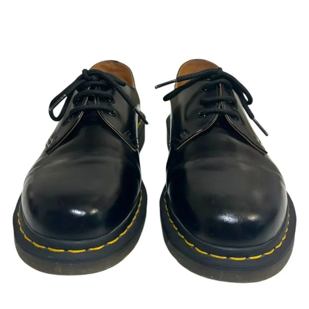Dr. Martens, 1461 Smooth Leather Oxford Shoes 3-Eye, Black Size 8 Ladies, 39 EU